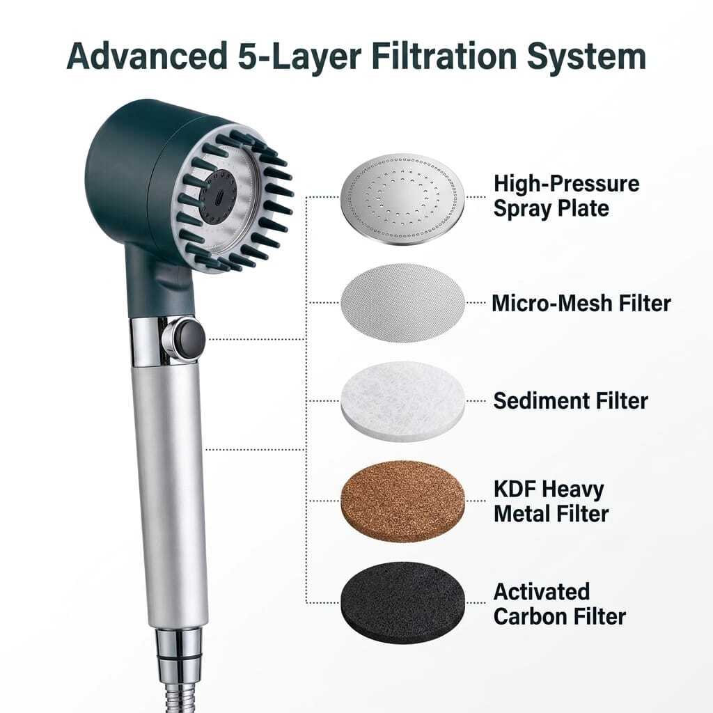 IonShower head Features