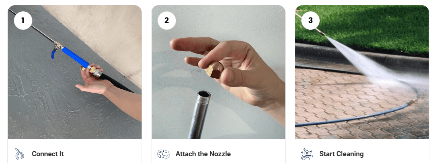 JetHose Pressure Nozzle How to use