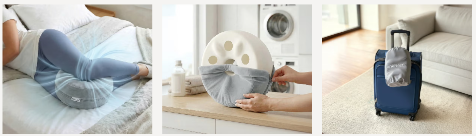 KneNest Knee Pillow Uses
