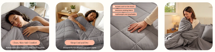 Miracle Made Cooling Comforter uses