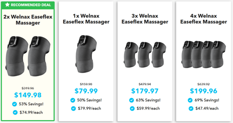Welnax-Easeflex-Knee-Massager-Pricing
